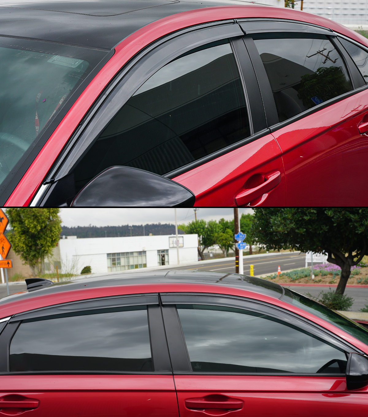 All Black Window Visors [for 2022+ Honda Accord]