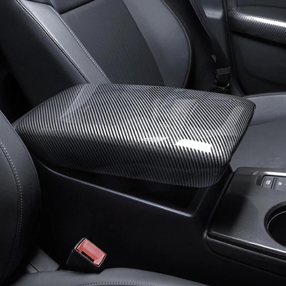 Carbon Fiber Style Center Armrest Cover [for 2022-26 Honda Civic]