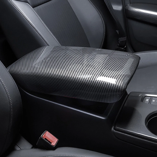 Carbon Fiber Style Center Armrest Cover [for 2022-26 Honda Civic]