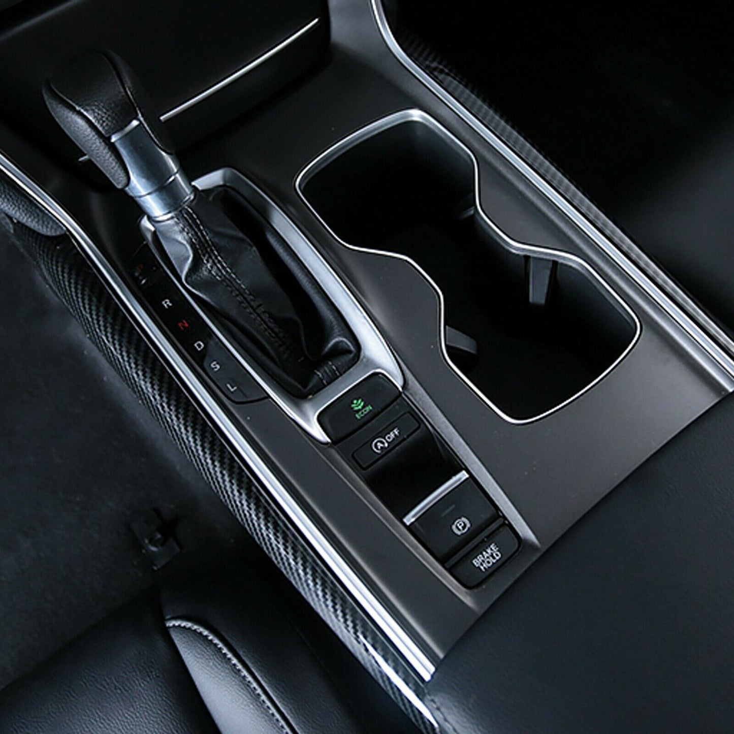 Carbon Fiber Style Center Console Side Cover [for 2018-22 Honda Accord]