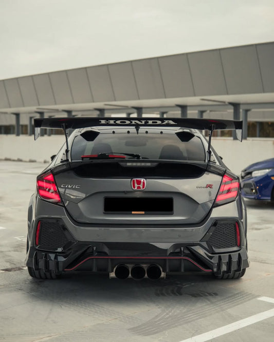 MUG Style Rear Corner Diffuser for 2017-21 Honda Civic 10th Gen Hatch