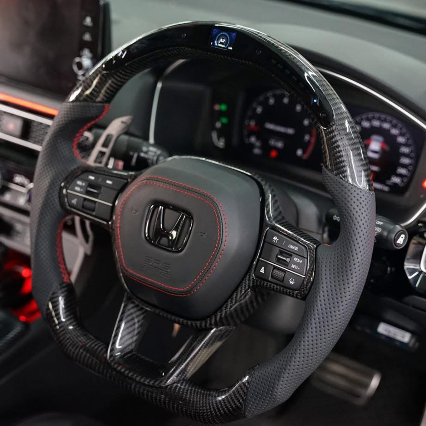 UMS Carbon Fiber Steering Wheel [for 2022-25 Honda Civic]