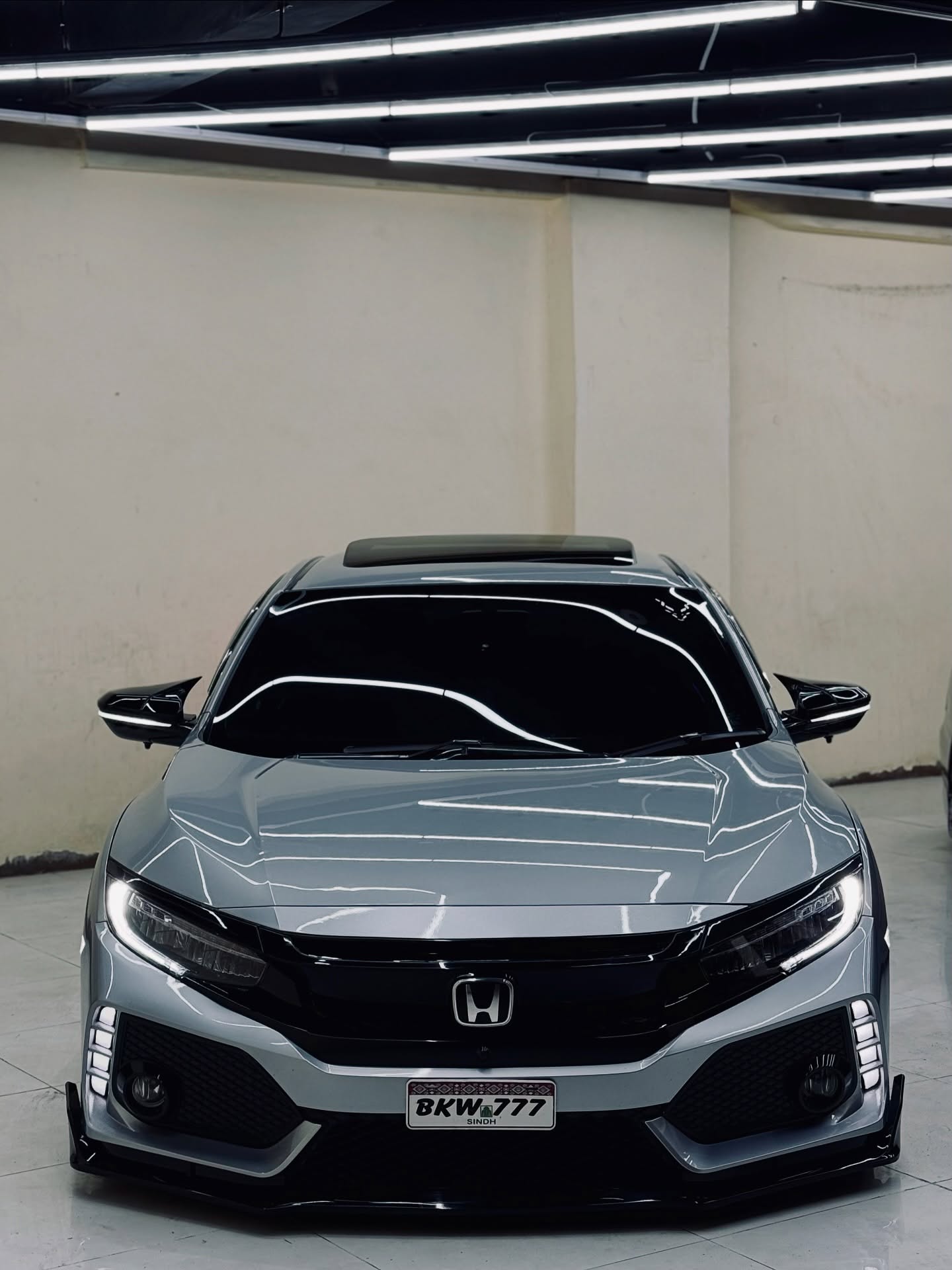Type R Style Front Garnish Lights for 2016-2021 Honda Civic