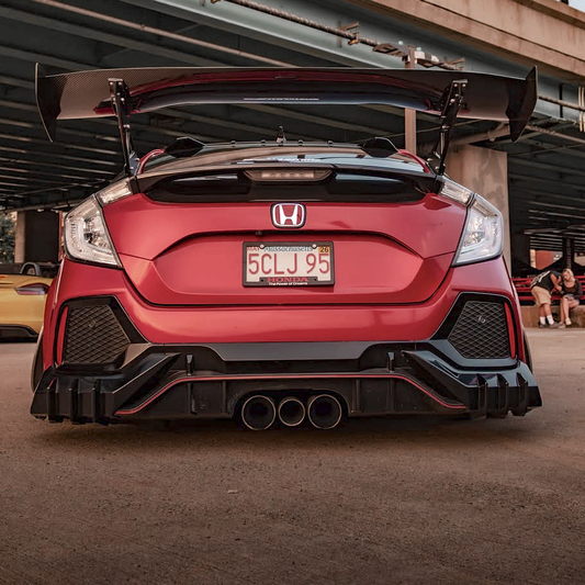 MUG Style Rear Corner Diffuser for 2017-21 Honda Civic 10th Gen Hatch