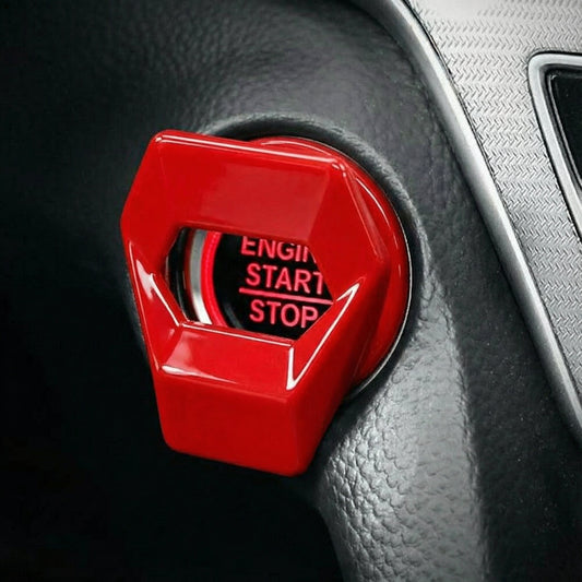 Gloss Red Engine Start/Stop Push Button Cover Trim