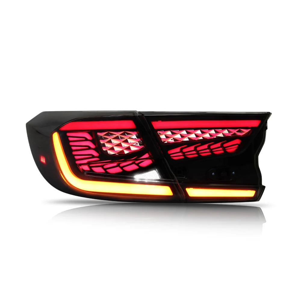Dragon-scale patterned LED tail lights with smoked lens (8)