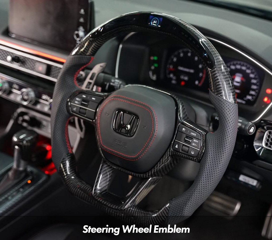 Gloss Black Emblem Set [for 2022-2025 Honda Civic]