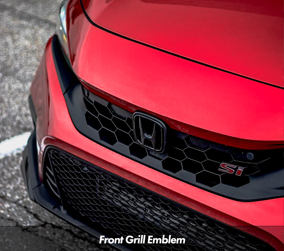 Gloss Black Emblem Set [for 2022-2025 Honda Civic]