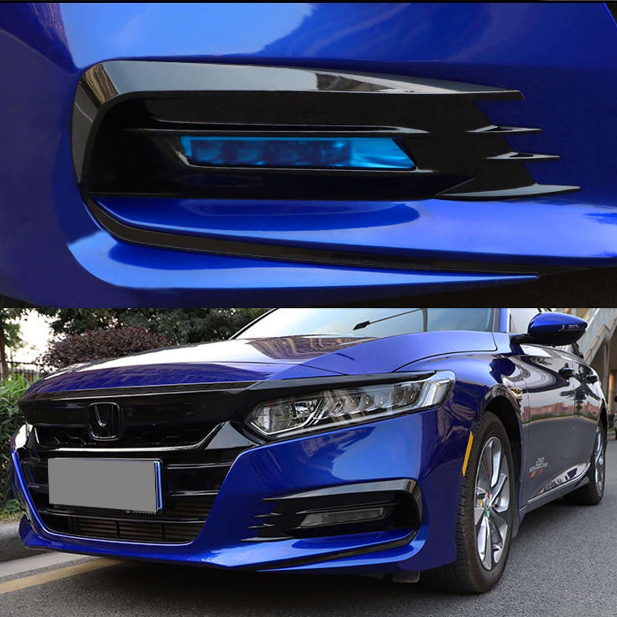 New Driver Side Fog Light Bezel For 2018-2020 Honda Accord Sedan – Black, OEM Style Replacement