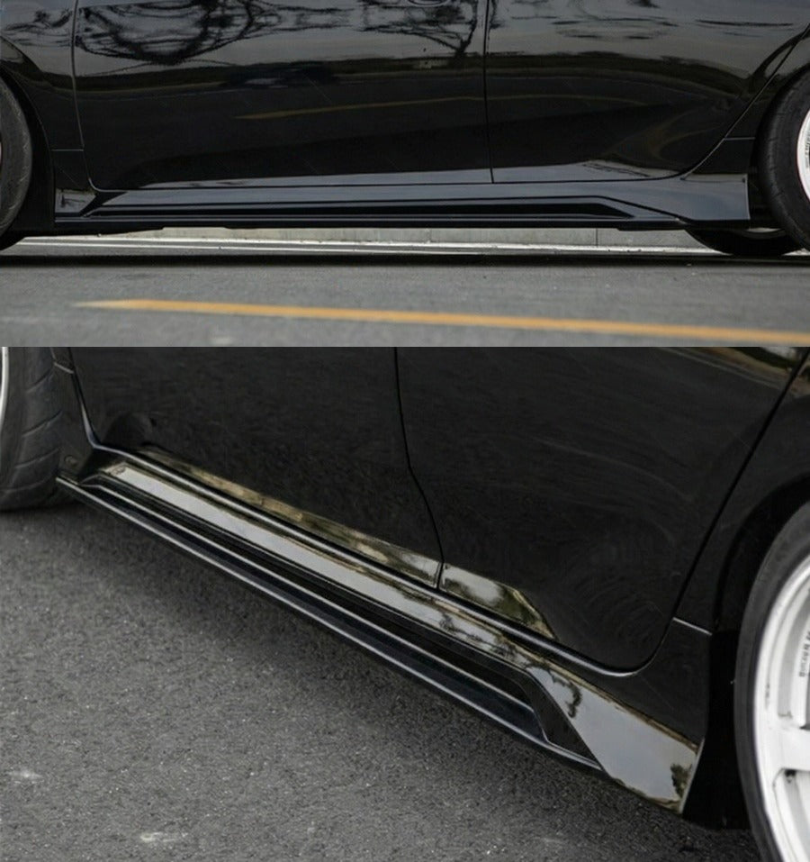 UMS V3 Gloss Black Side Skirt Extension [for 2016-2021 Honda Civic]