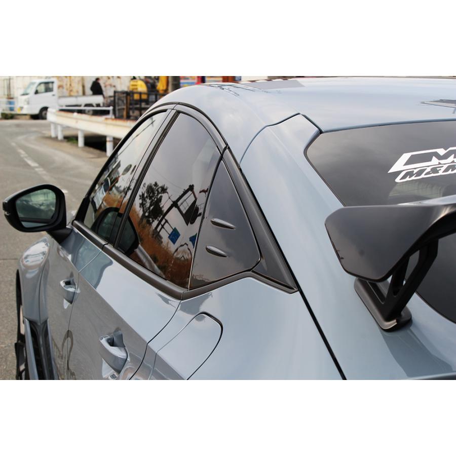 Mugen Style Side Window Louver [For 2022-2025 Civic Hatchback]