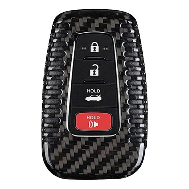 Carbon fiber key fob case with glossy clear-coat finish (1)