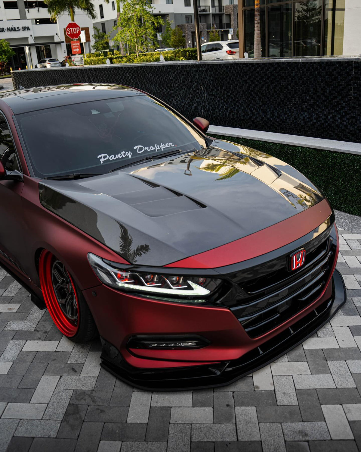 Pair of LED projector headlights with demon eye design for Honda Accord (1)