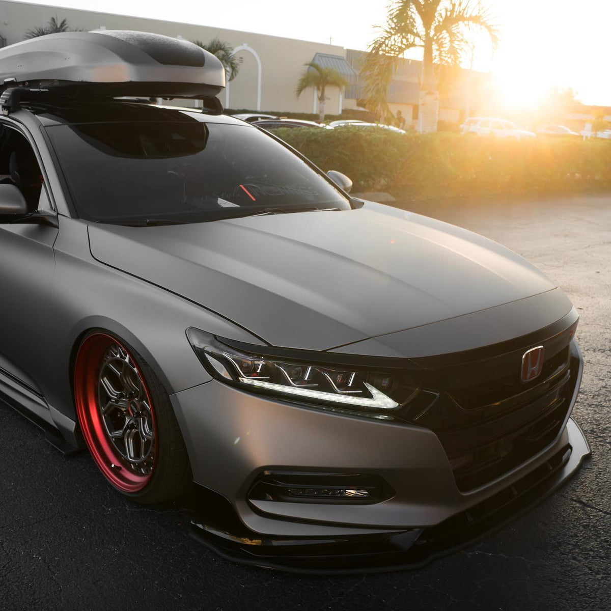 Pair of LED projector headlights with demon eye design for Honda Accord (3)