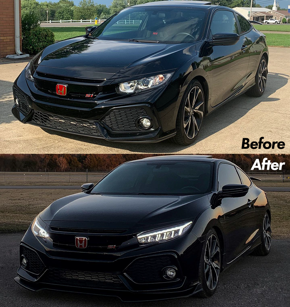 Full Sequential Dragon LED Headlights [for 2016-2021 Honda Civic 10th Gen]