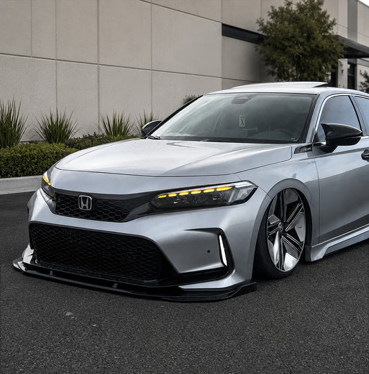 Type R-style front bumper with gloss black grille (3)