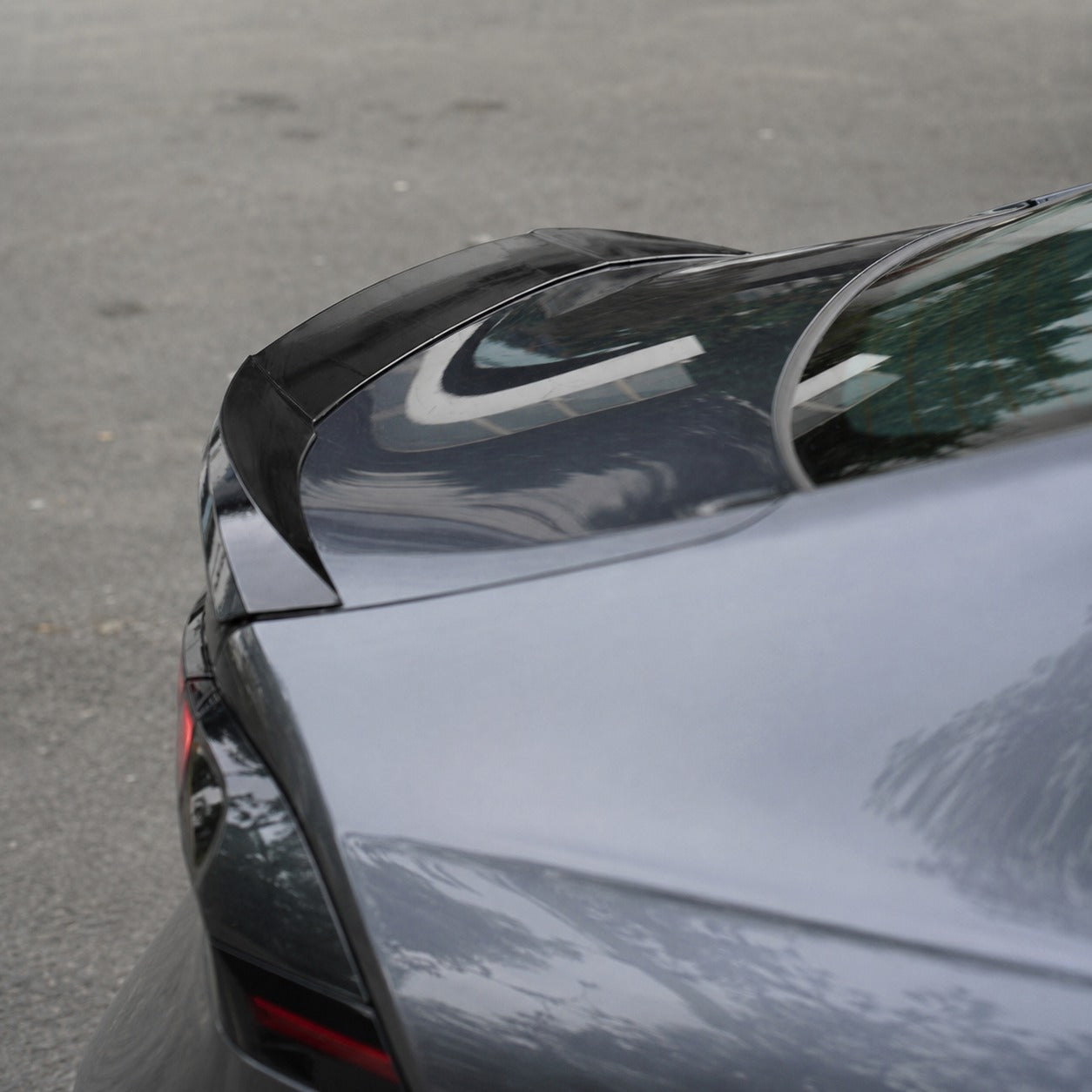 Glossy black sport trunk spoiler for Honda Accord (3)