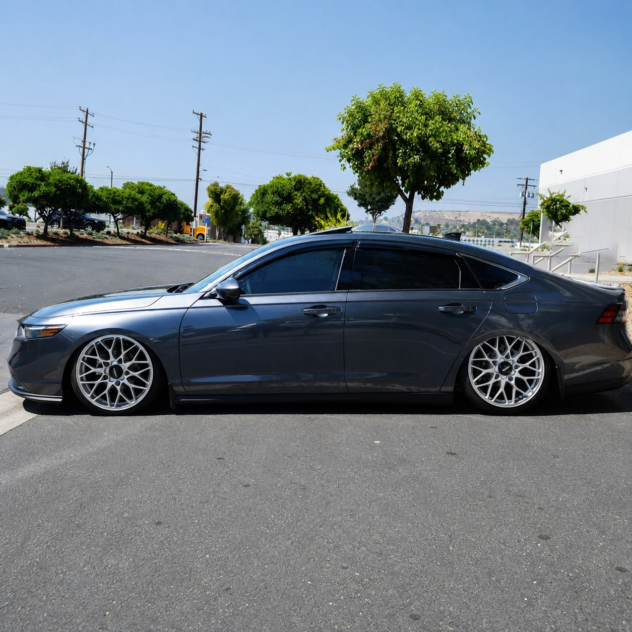 Dark-smoked 3D aero window visors for 2023-2026 Honda Accord (3)