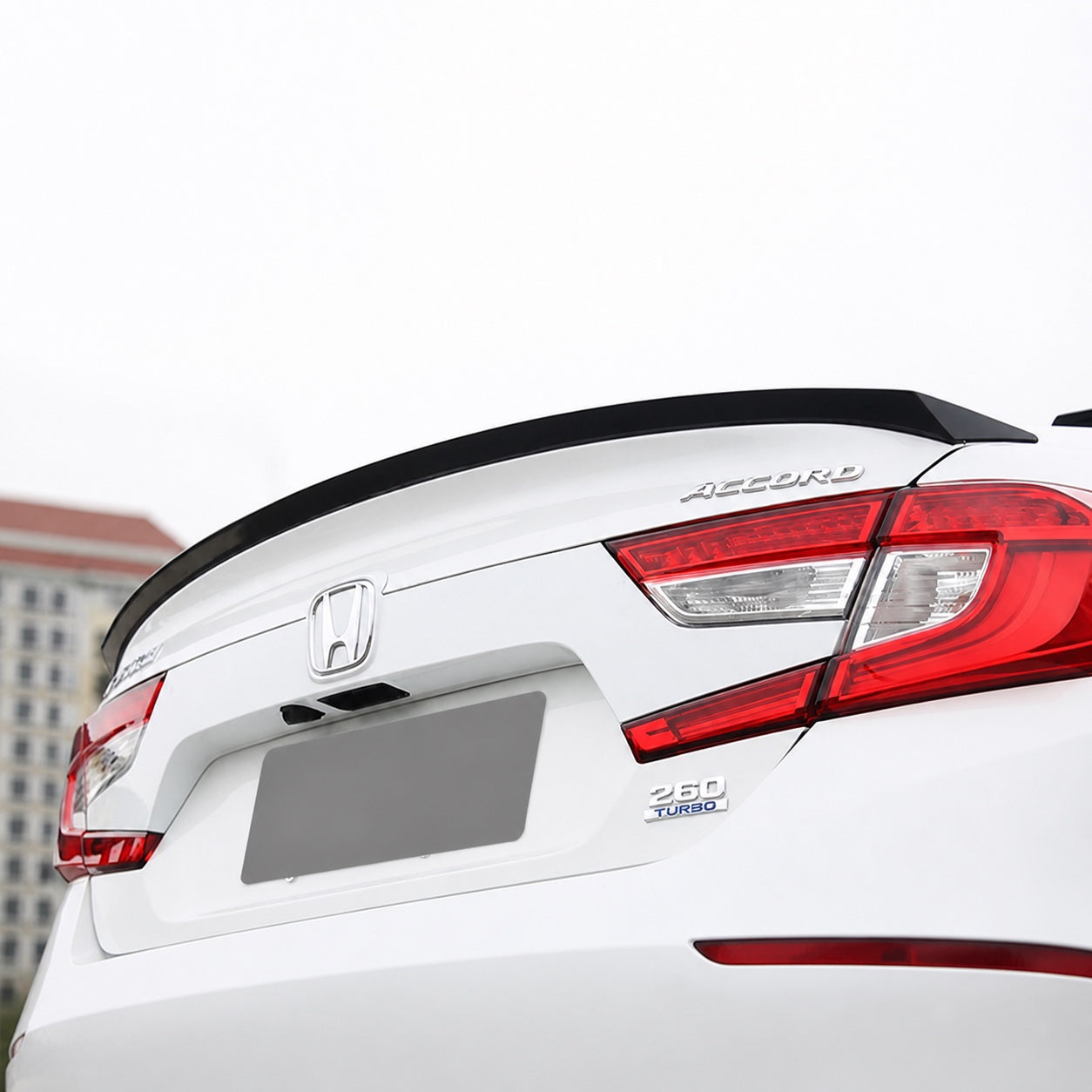 Matte black trunk spoiler for 2018-2022 Honda Accord (2)
