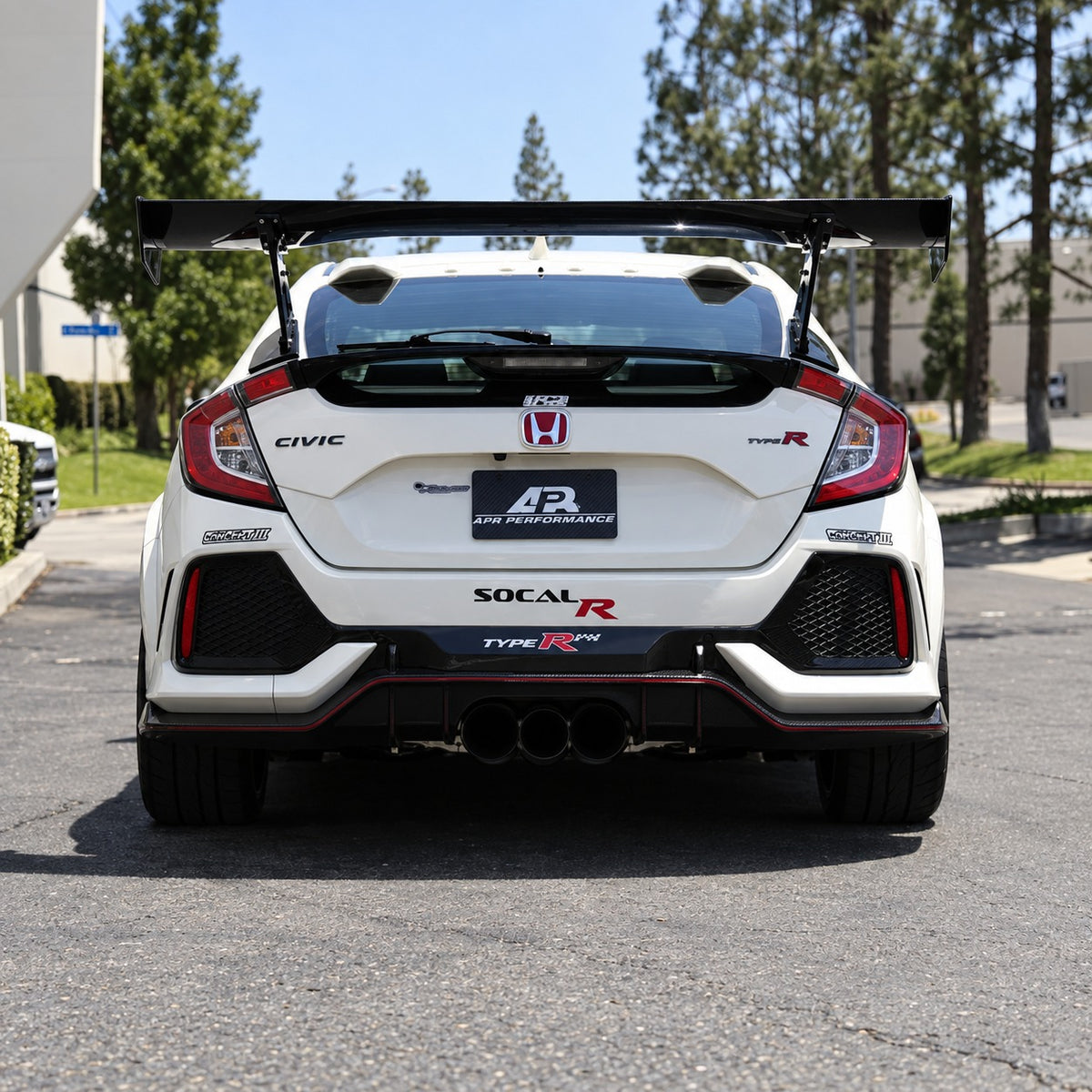 APR Performance GTC-300 67" Carbon Fiber Adjustable Wing [for 2017-2021 Honda Civic Type-R]