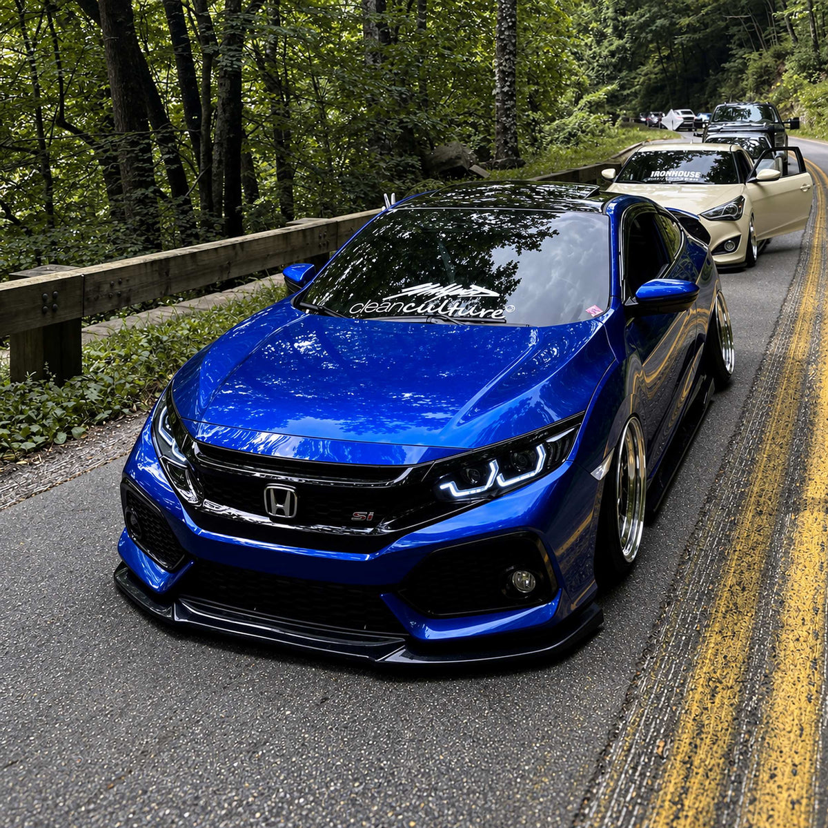 BMW Style Sequential LED headlights with sweeping turn signals installed on Honda Civic (7)
