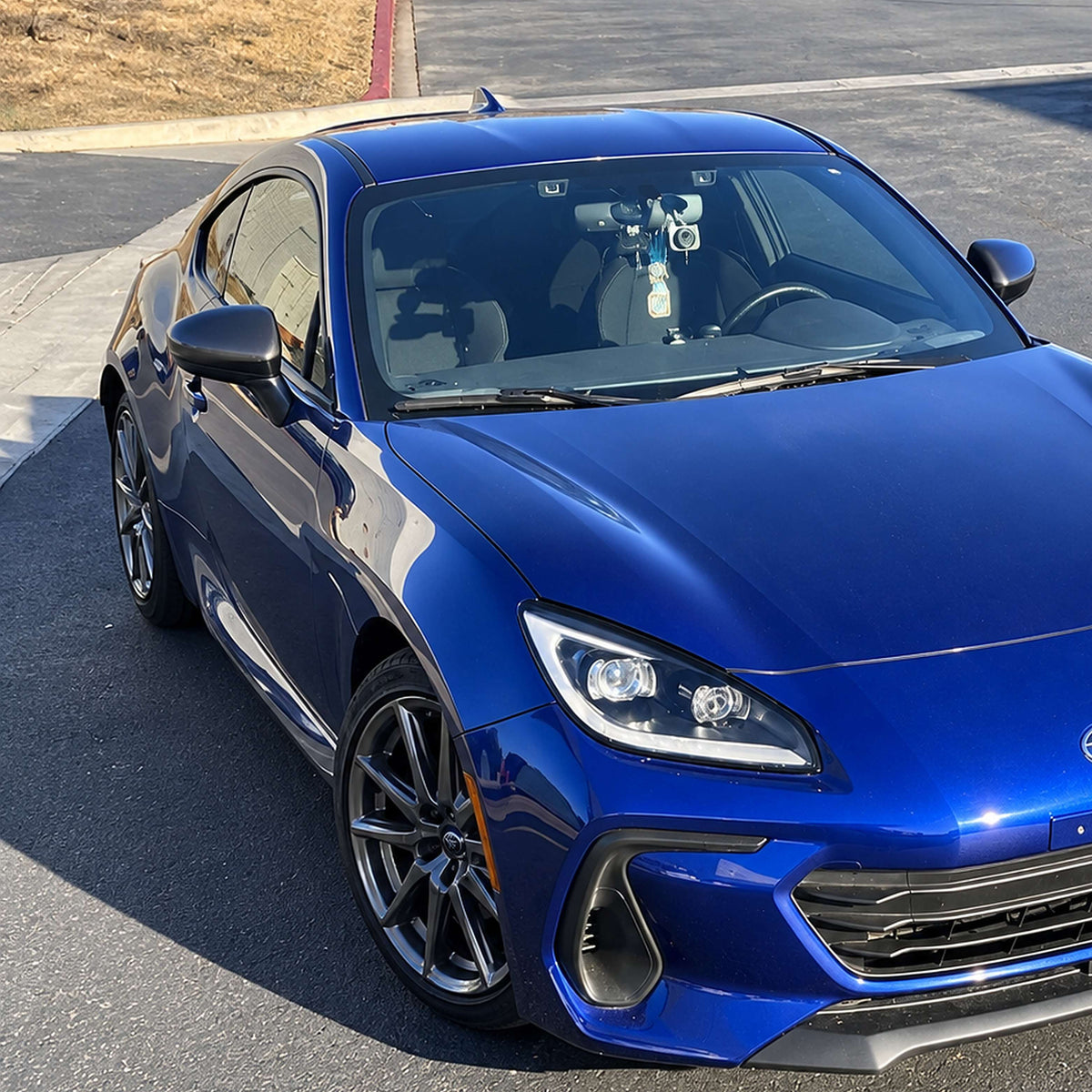 Full dry carbon fiber side mirror caps installed on Toyota GR86 (2)