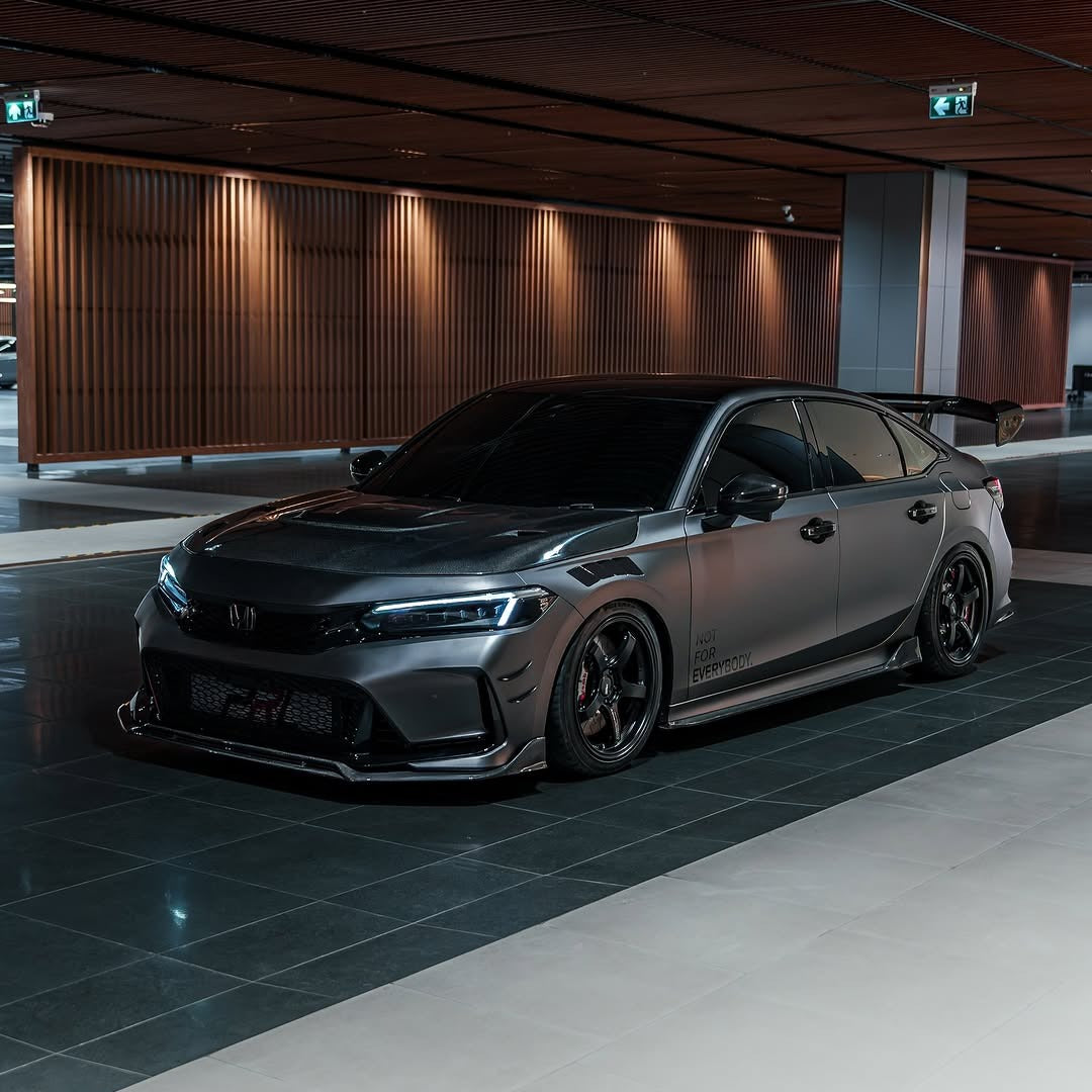 Type R-style front bumper with gloss black grille (11)