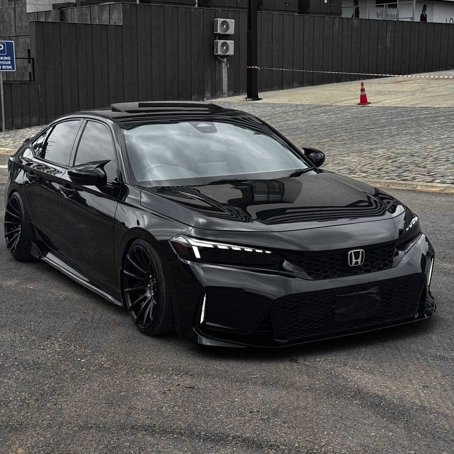 Type R-style front bumper with gloss black grille (10)