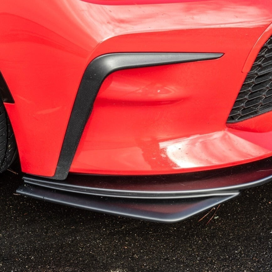 Matte black Artisan Spirit style front lip splitter on Toyota GR86 (8)