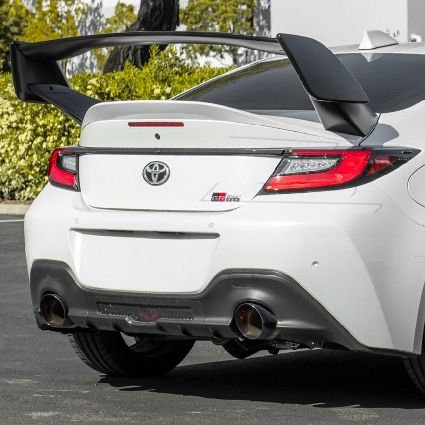 Matte black STI style rear trunk spoiler wing for Toyota GR86 & Subaru BRZ (5)