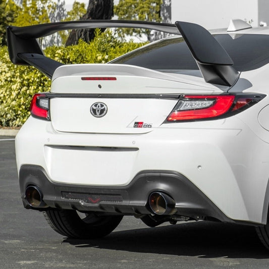 Matte black STI style rear trunk spoiler wing for Toyota GR86 & Subaru BRZ (5)