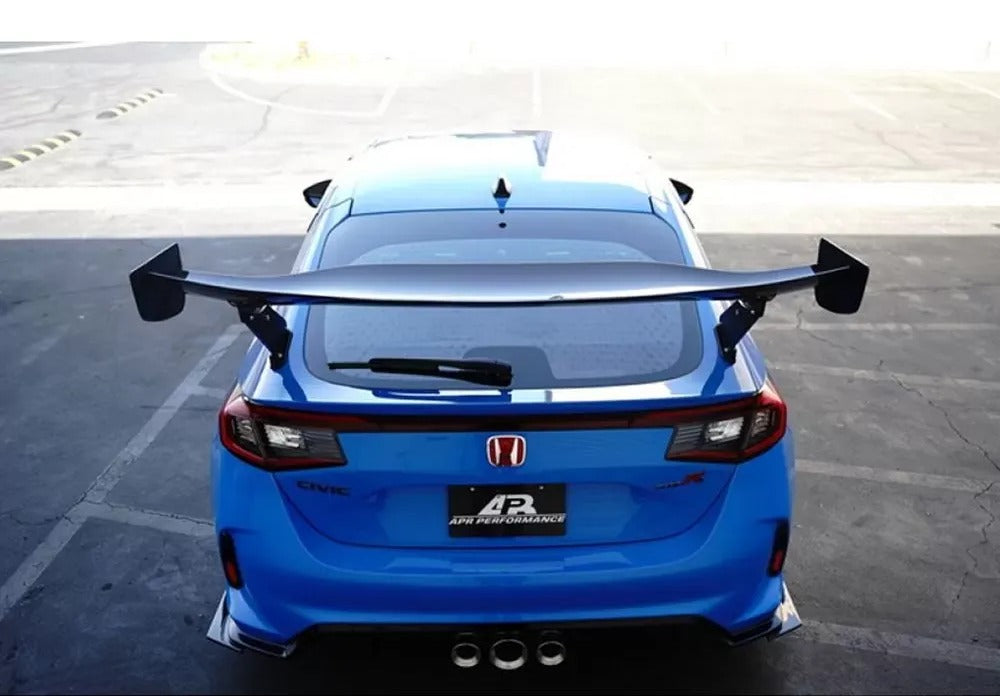 APR Performance GT-250 carbon fiber adjustable wing mounted on 2023+ Honda Civic Type R (1)