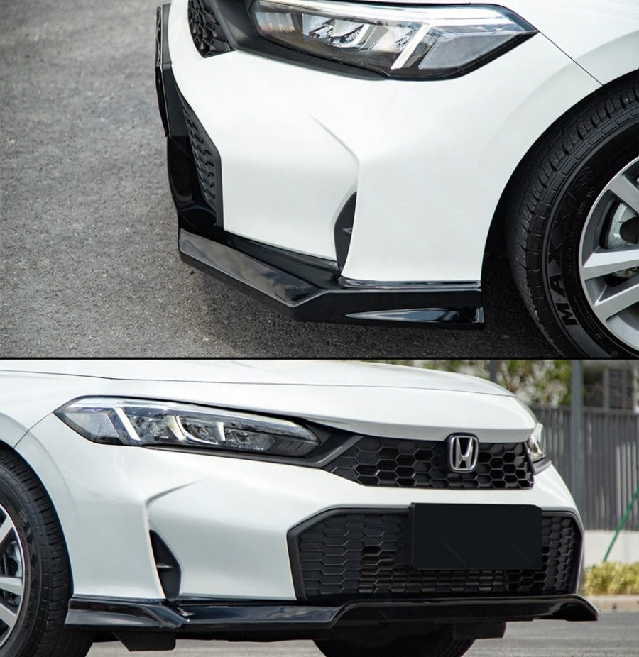 MCX Style Gloss Black Front Bumper Lip Splitter [for 2025–2026 Honda Civic]