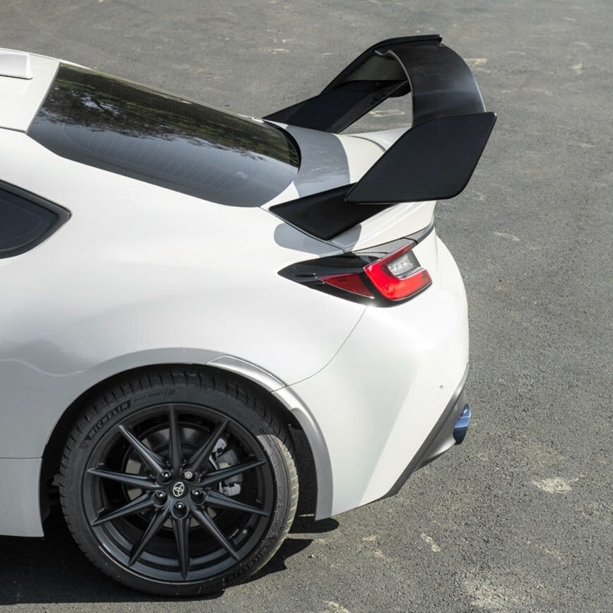 Matte black STI style rear trunk spoiler wing for Toyota GR86 & Subaru BRZ (3)