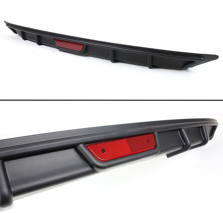 Black polyurethane rear bumper diffuser for Honda Accord (3)