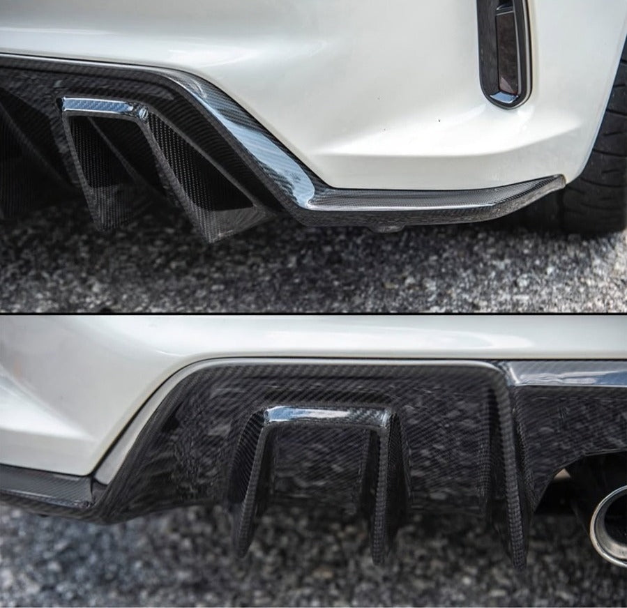 UMS Real Carbon Fiber Rear Bumper Diffuser [for 2023–2026 Honda Civic Type R FL5]