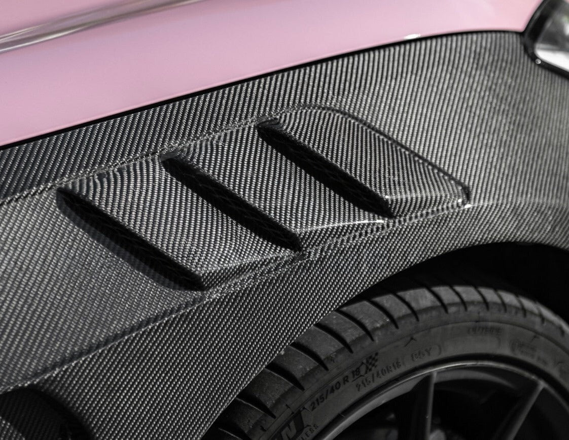 JDM vented style carbon fiber front fenders on Toyota GR86 (6)