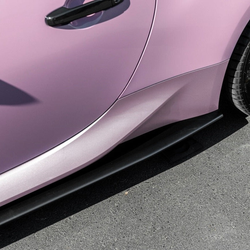 Artisan Spirit style matte black side skirts on Toyota GR86 (7)