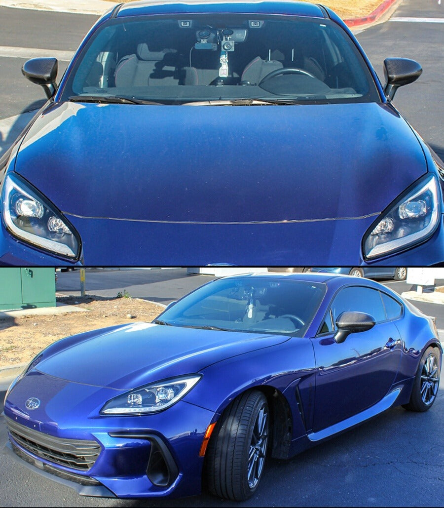 Full dry carbon fiber side mirror caps installed on Toyota GR86 (3)