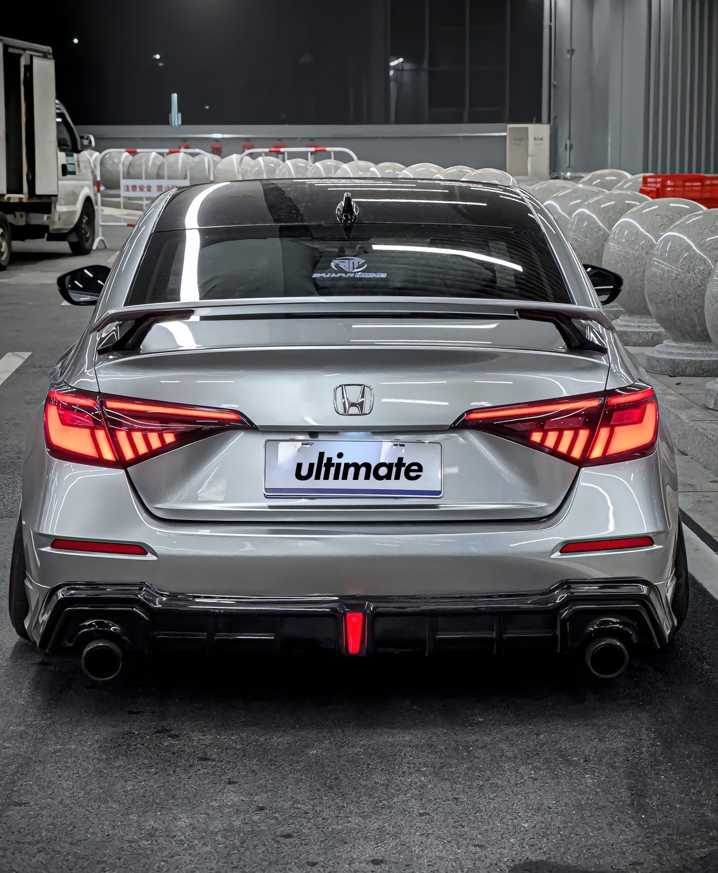 HPD Style Rear Wing [for 2022+ Honda Civic Sedan]