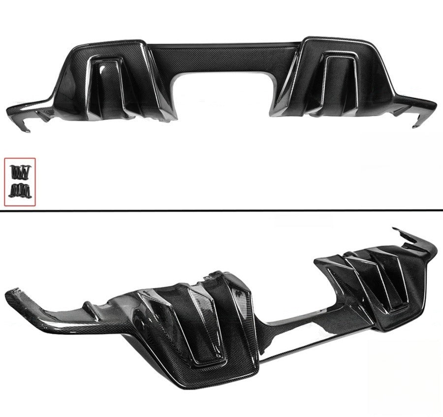 Carbon fiber rear bumper diffuser for 2023-2026 Honda Civic
