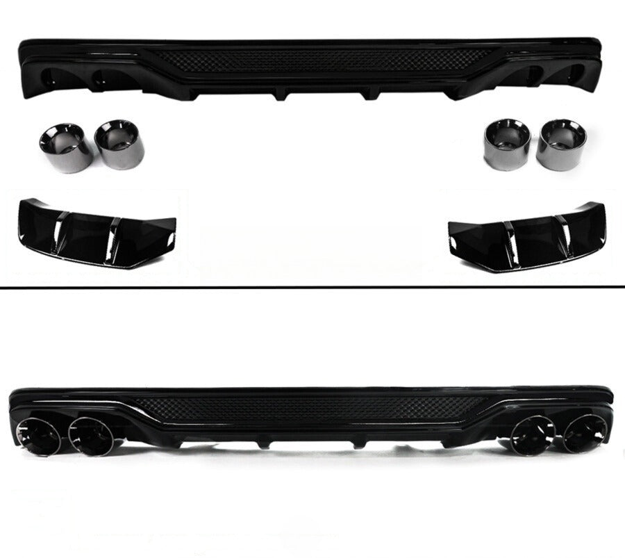 Akasaka Rear Diffuser with Corner Spats + Exhaust Tips [for 2023-26 Honda Accord]