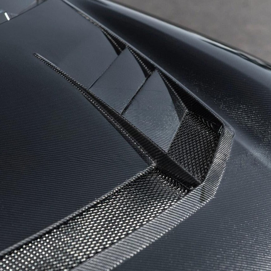 Carbon fiber VRS style vented hood on Toyota GR86 (7)