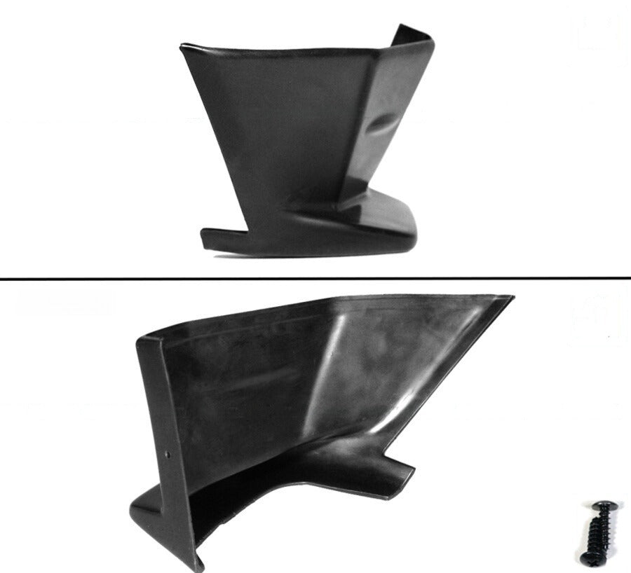 Unpainted polyurethane rear bumper side corner extensions mounted on Toyota GR86 (3)