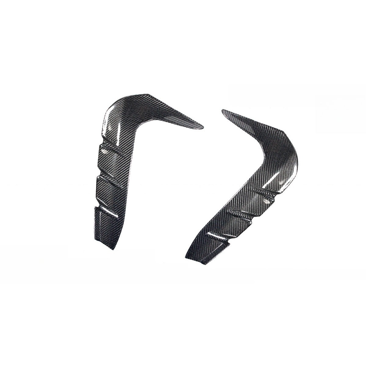 Pair of real carbon fiber front fender side vent garnish covers for Toyota GR86 (4)