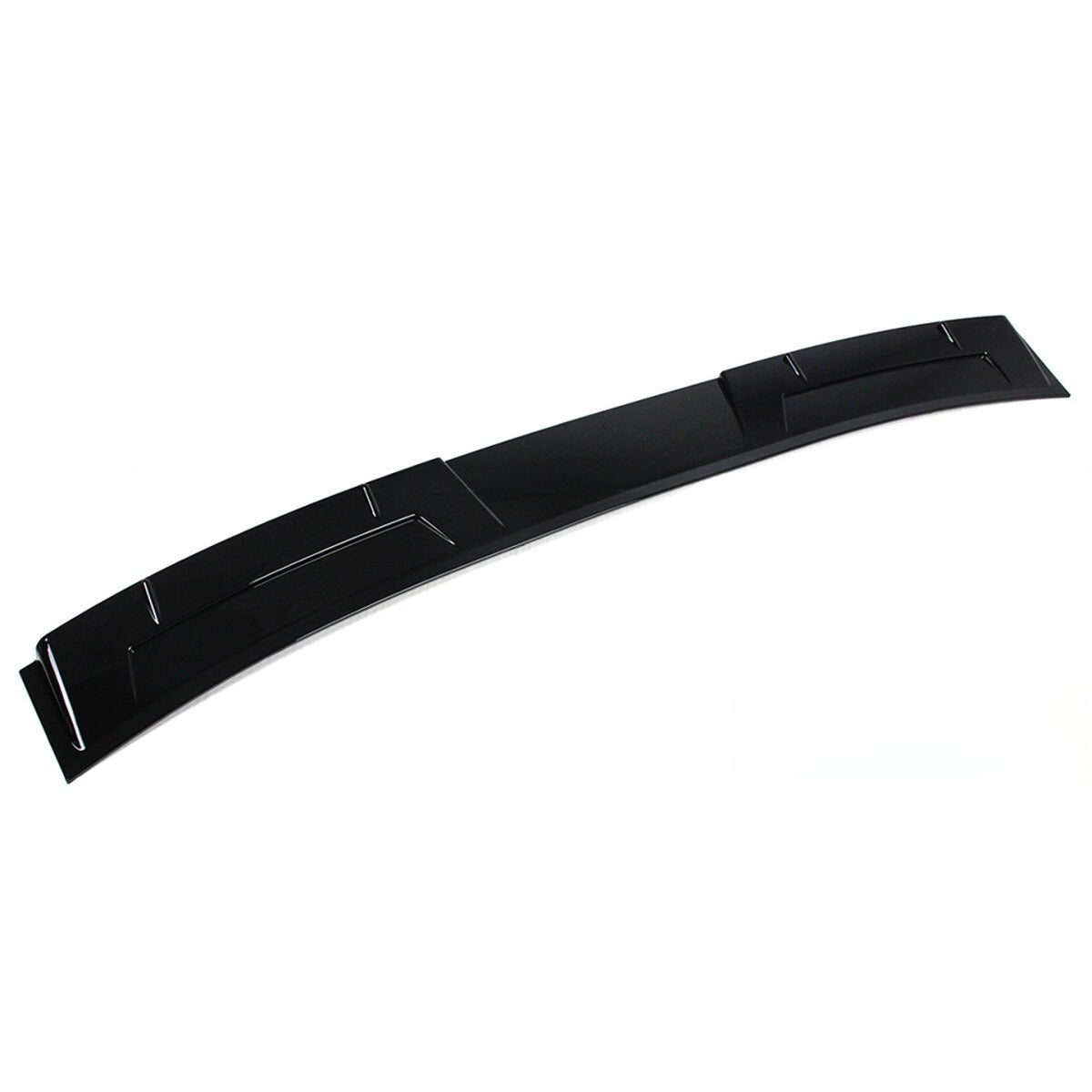 Gloss black V3 rear window roof visor deflector installed on 2023-2026 Honda Accord (3)