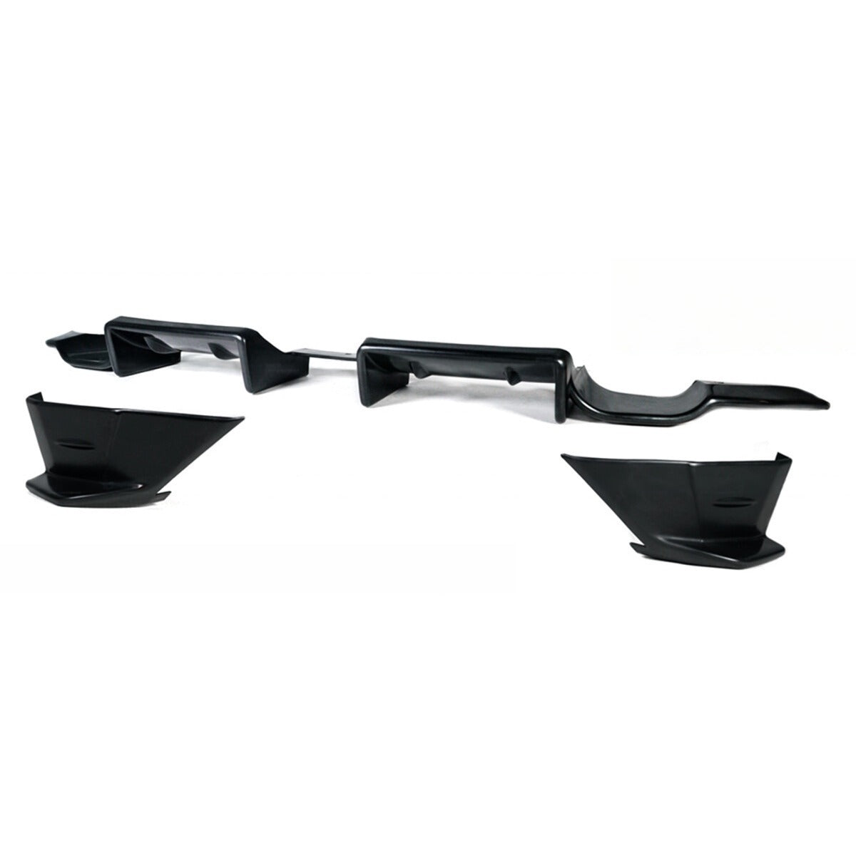 Unpainted polyurethane rear bumper diffuser with corner spats for Toyota GR86 (2)
