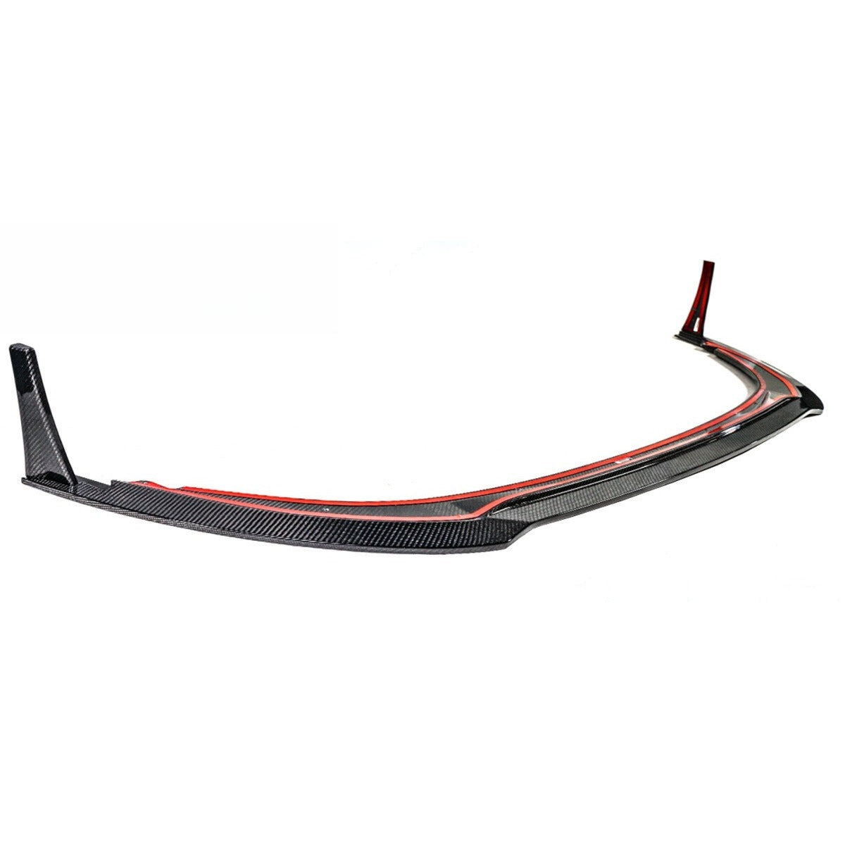 Real carbon fiber front bumper lip splitter with center lip and corner winglets installed on Toyota GR86 (4)