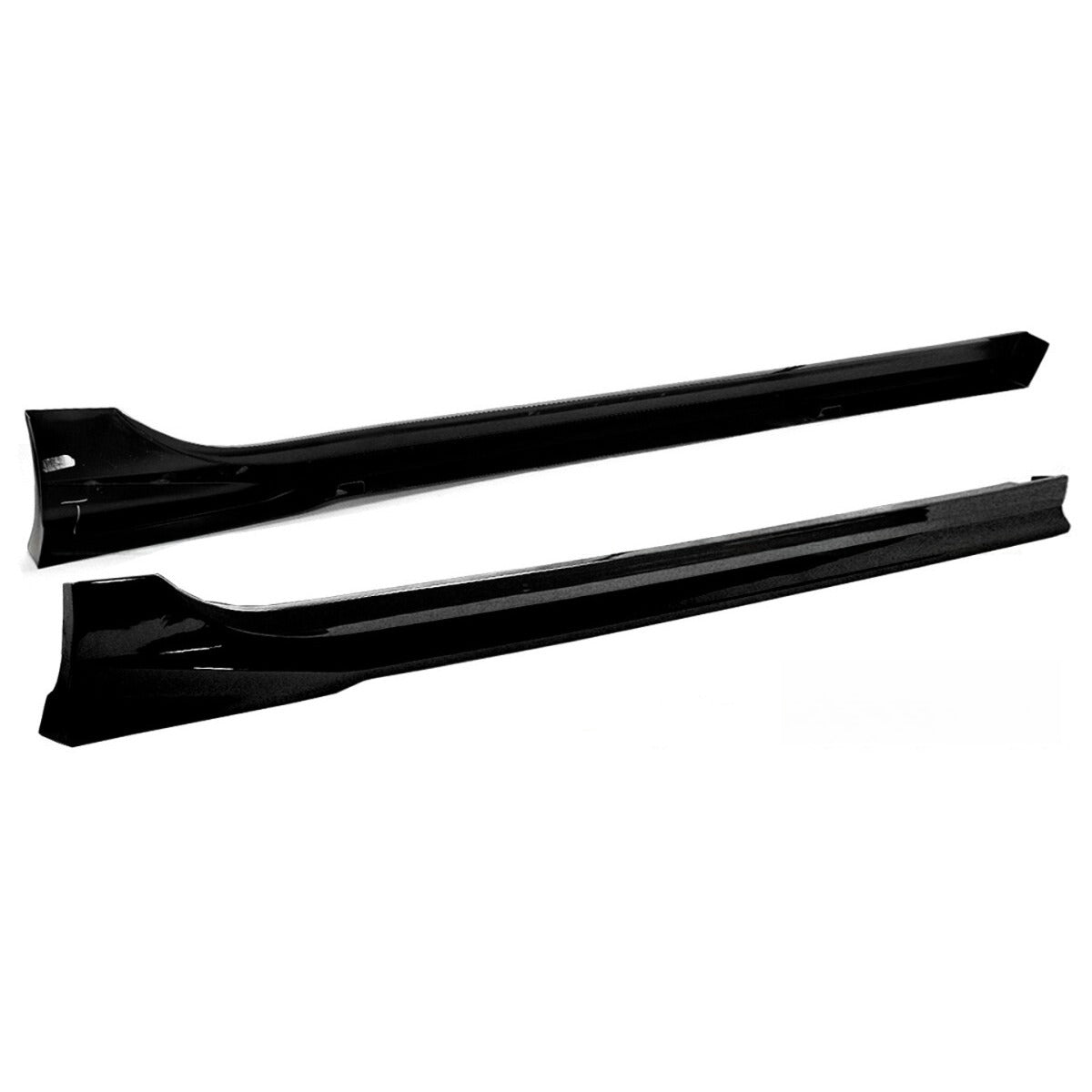 Gloss black side skirt extension installed on 2022–2026 Honda Civic sedan (2)