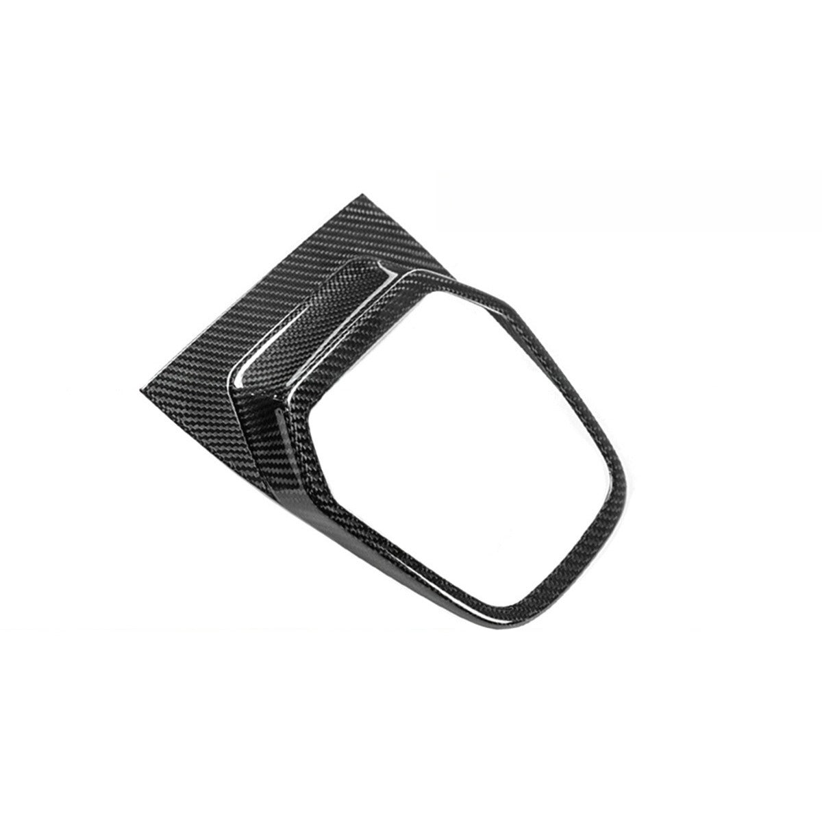 Carbon fiber shift console panel trim installed in Toyota GR86 interior (4)